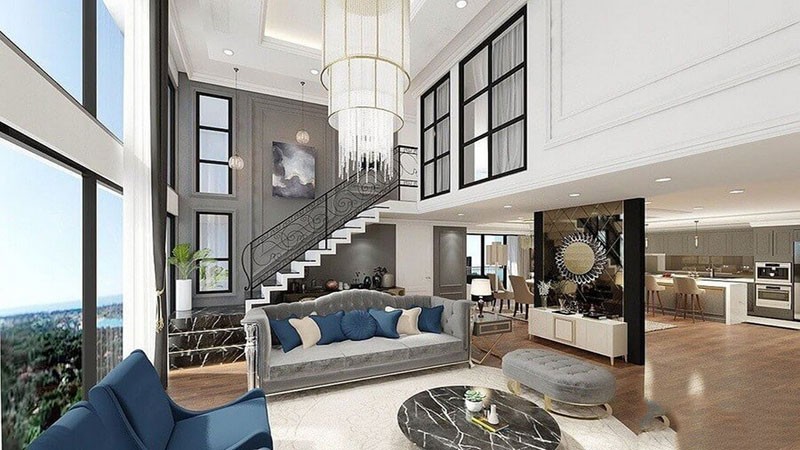 Cần cho thuê căn penthouse chung cư The Senique Hà Nội, hướng Đông Bắc, view công viên